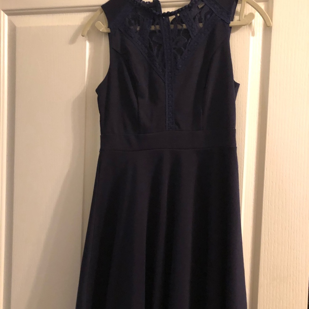Navy blue dress from Altered State.
